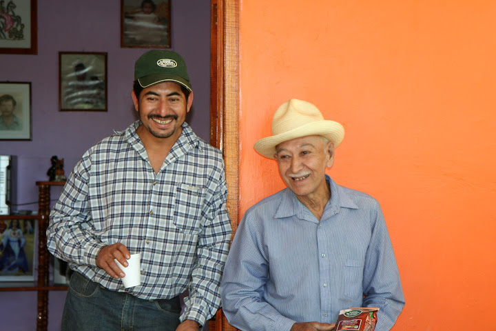Victor and Miguel are farmer members of the Huatusco Coop and son and father.