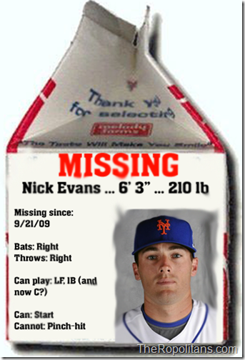 Nick Evans Missing