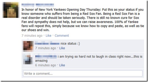 Facebook Yankee Fan