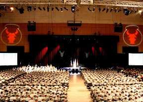 Friends, family and over 1,000 deploying Minnesota National Guard Soldiers gather at Roy Wilkins auditorium for the 34th Red Bull Infantry Division Deployment Ceremony Feb. 10 in Minneapolis, Minn. Photo by Sgt. Dajon Schafer.