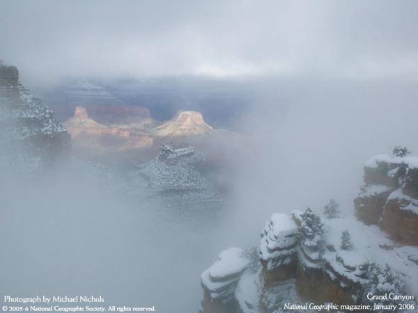 National Geographic Magazine - January 2006 - Grand Canyon - Photograph by Michael Nichols