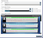 Skins: configura-se vários skins com variações em cada skin e exemplos das telas de conversas.