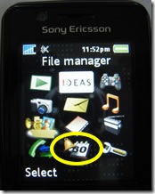 Sony Ericsson - Organiser