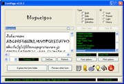 tela do programa visualizador de fontes fontpage