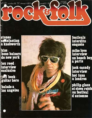 Keith Richards en couverture de Rock & Folk en 1976