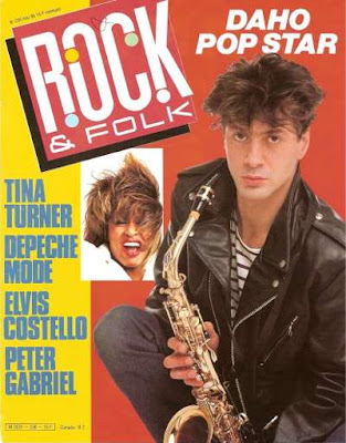 Etienne Daho en couverture de Rock & Folk en 1986