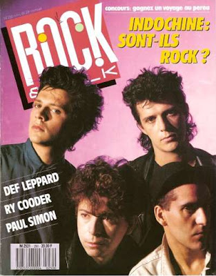 Indochine en couverture de Rock & Folk en 1988