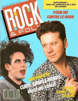 Jim Kerr en couverture de Rock & Folk en 1989