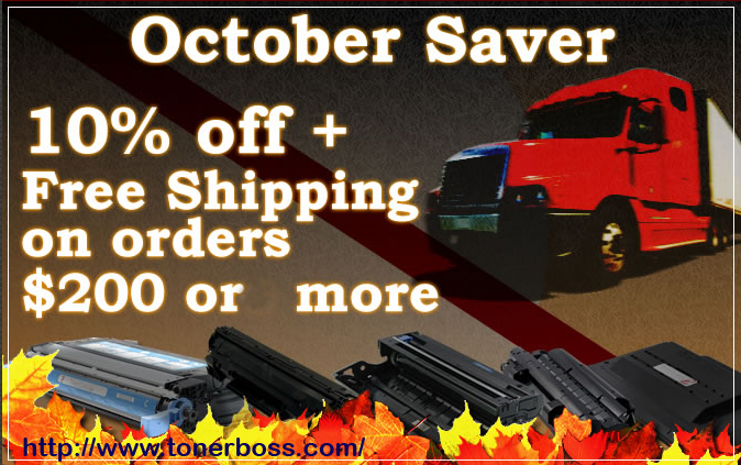 Tonerboss October Saver Promo