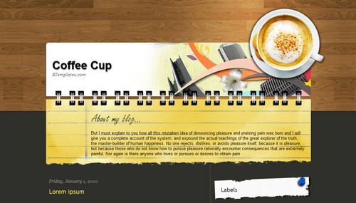 10 teme gratuite pentru Blogger #3 Coffee Cup 10 teme gratuite pentru Blogger #3