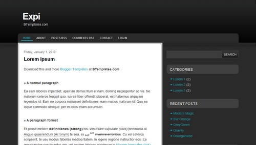 10 teme gratuite pentru Blogger #3 Expi 10 teme gratuite pentru Blogger #3