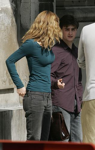 Emma WatsonDaniel RadcliffeRupert Grint on New Harry Potter film set