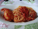 Spaghetti con calamari ripieni
