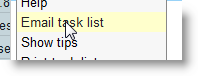 email task list