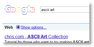 Ascii Art Google