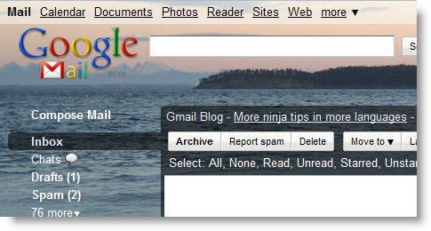 Orcas Island Google Mail Theme