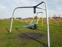 Marsdale drive rec burnt out equipment