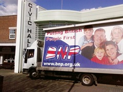 Truth Truck at Bedworth civic hall