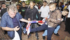 taking union flag