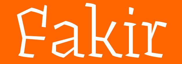 шрифт Fakir