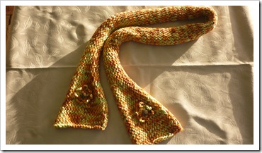Scarf with flower Scarf with flower