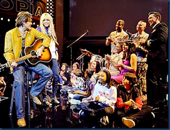 Miley/Hannah Performing for military families. 