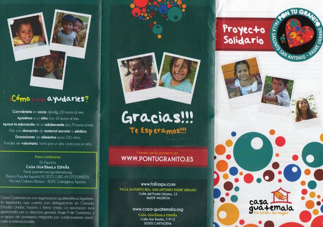 Presentación Proyecto Solidario a beneficio de la ONG CASA DE GUATEMALA. Falla Sagunto - San Antonio - Padre Urbano