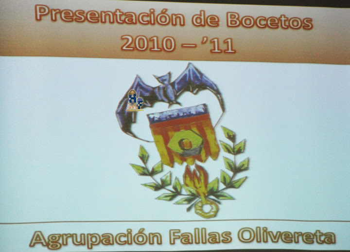 Presentación de Bocetos 2011 Agrupación de Fallas Olivereta