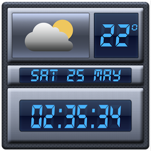 clock widget digital pc weather apk