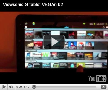 ViewSonic G Tablet running