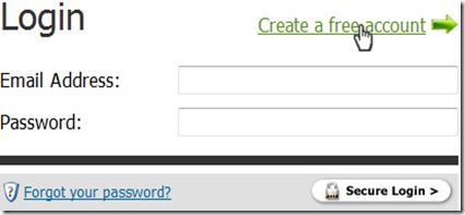 login page