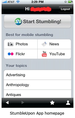Službena StumbleUpon aplikacija za iPhone i Android download Službena StumbleUpon aplikacija za iPhone i Android download