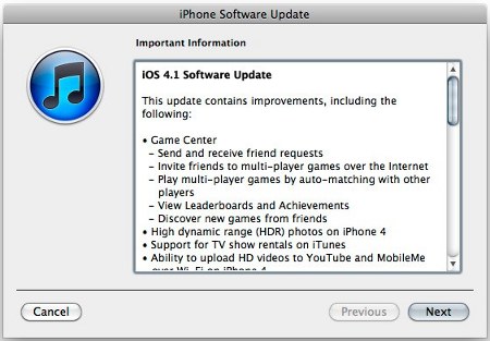 download update iOS 4.1 download update iOS 4.1