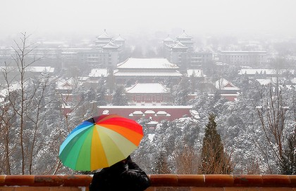 A chilly new year ... Beijing has been hit by freezing temperatures. Photo: Getty Images
