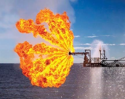 The Schlumberger Evergreen Burner. via theoildrum.com 