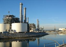 Haynes Generating Station. The water in the foreground is the cooling water intake channel. desalresponsegroup.org