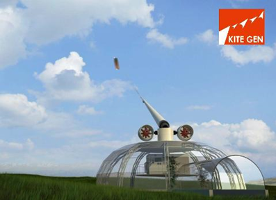 Illustration of Kitegen airborne wind energy system. kitegen.com Illustration of Kitegen airborne wind energy system. kitegen.com