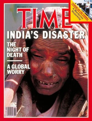 TIME Magazine cover, December 17, 1984. Union Carbide's Bhopal, India disaster. India's Disaster: the Night of Death. 