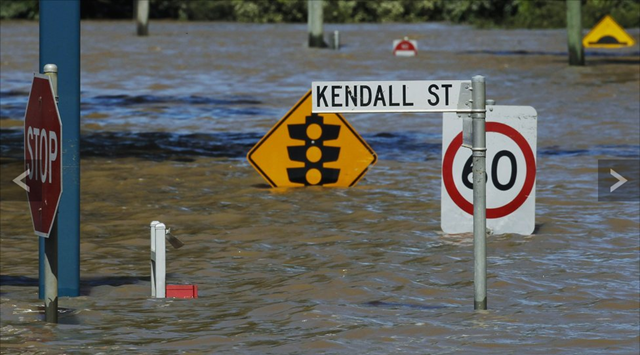 Flooded streets in Queensland, Australia, 1 January 2011. The New Year has started with severe flooding for tens of thousands of residents across Queensland, Australia. BBC