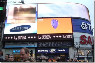 Lights at Piccadilly Circus