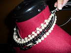 Collier rétro en perles