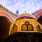 Mamluk architecture at its finest. The courtyard is compact, but so very, very grand with this beautiful fountain in the center. Using the word "high" to describe the covered arched ceilings would be an understatment of the empire. They are so tall, one would have to curl his neck back completely and look directly to the sky to get even somewhat of a proper glimpse of the giant Iwans. Praying Friday prayer here last week was quite a treat :DMosque of Sultan Hassan :: © Asim Bharwani ::
