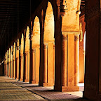 Mosque of Ibn Tulun - Cairo, Egypt ... Mosque of Ibn Tulun was built for Ahmad ibn Tulun, son of a Turkish slave of the Abbasid caliph al-Ma'mun. He was sent to Egypt in 868 as governor of al-Fustat, but within two years he had been made governor of the whole country. Shortly thereafter, by refusing to send the annual tribute to the Abbasid court, he established himself as an independent ruler of the province. His family ruled in Egypt for 135 years, until 905. Ibn Tulun founded a new royal city on an outcrop of rock called Jabal Yashkur near the Muqattam range to the northeast of al-Fustat, razing the Christian and Jewish cemetery that was located on the hill to do so. This was a site to which many legends were attached: it was believed that Noah's ark had landed here after the flood, and that here God had spoken to Moses and Moses had confronted Pharaoh's magicians; nearby, on Qal'at al-Kabsh, Abraham had been ready to sacrifice his son to God. The city that Ahmad ibn Tulun built was