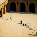 A private tour of the Mosque of ibn Tulun was passing through while Kiran, Sofi and I were lounging up in the tall minaret. The girls mentioned how they looked like ants this high up... which is pretty accurate I'd say!Ants of ibn Tulun :: © Asim Bharwani ::