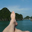 Relaxing on my boat