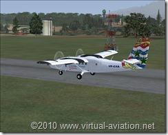 DHC6 runway 09 MRPV