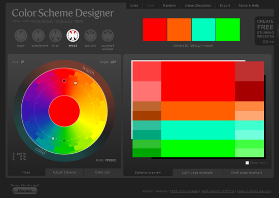 Color Scheme Designer 3 Color Scheme Designer 3