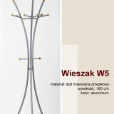 W5<br />WYS180 CM <br />STAL CHROMOWANA PROSZKOEO <br /> KOLOR ALUMINIUM