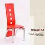 krzeslo k4  <br />44/49/106 <br />stal chromowa  kolory czarny ciemny braz,czerwien,bez