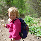 Ruby starts her hike